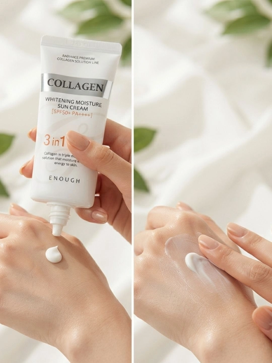 Quyoshdan himoyalovchi dengiz kollagenli SPF krem SPF50/PA++++, 50 ml