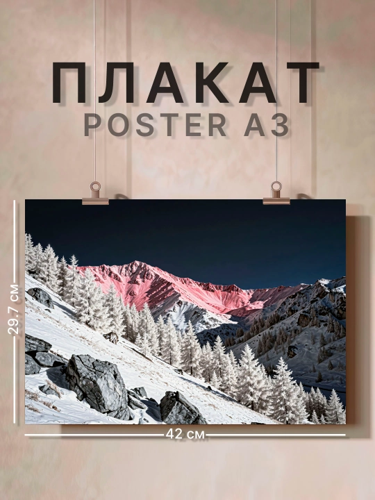 Plakat ARTERY "G‘ayrioddiy manzaralar", devor A3 dekorativ poster, 29,7×42 sm - 