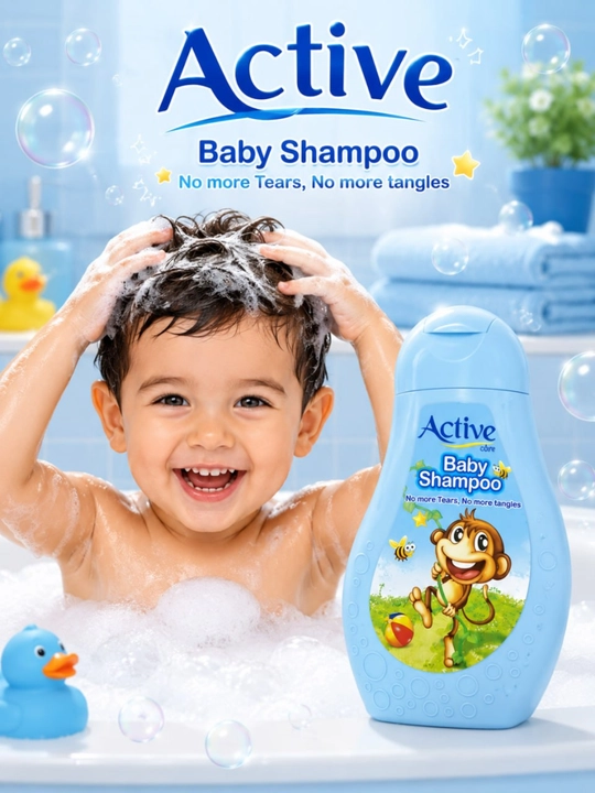 Active Soft Baby Shampoo — мягкий детский шампунь без слёз для бережного ухода за волосами