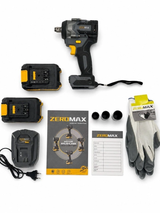 ZEROMAX 850 гайковерт, гайкаверт 850 н.м, профессиональный гайкаверт