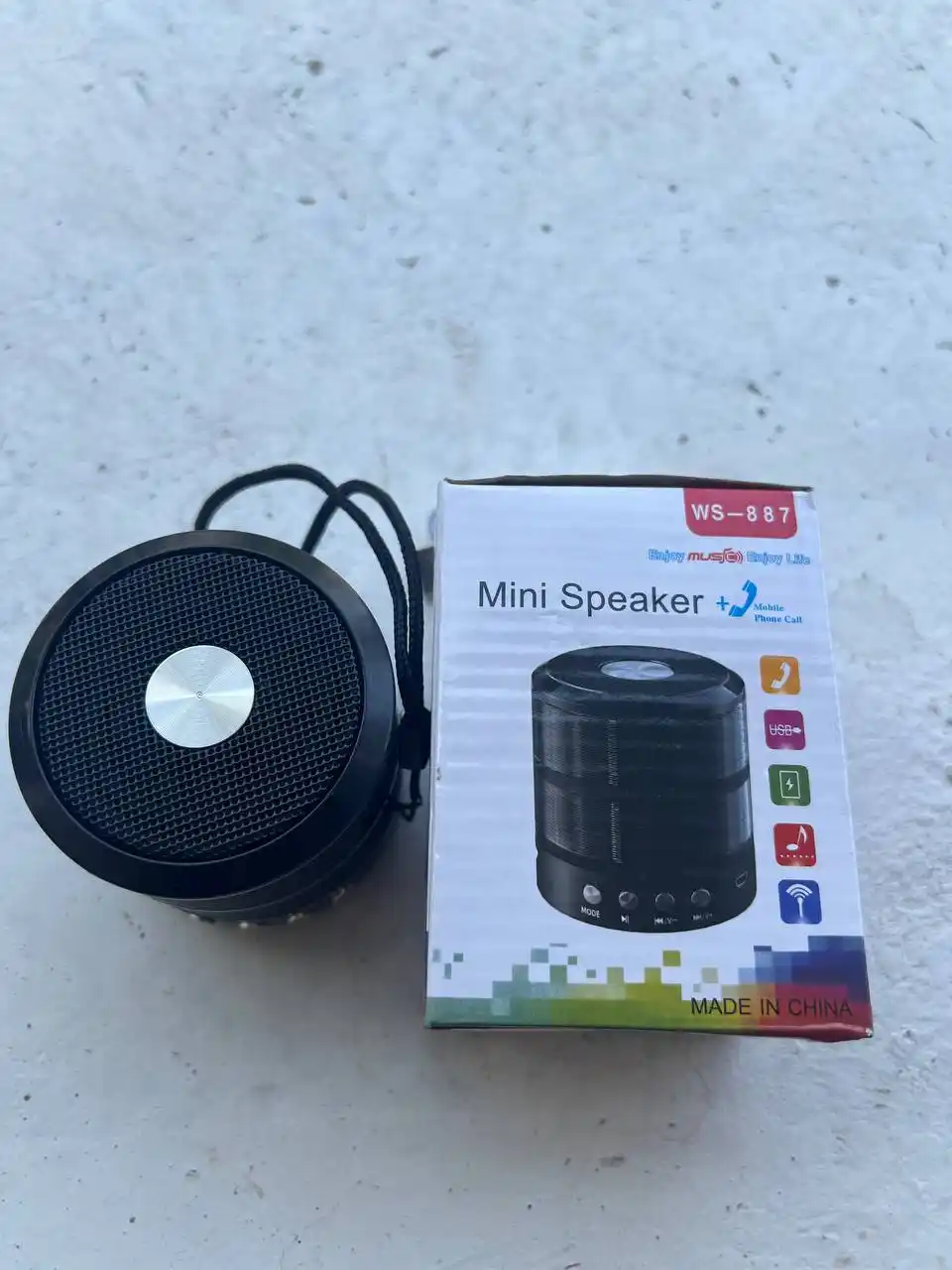 WS-887 Mini Kolonka USB, Bluetooth kalonka, sifatli kalongka