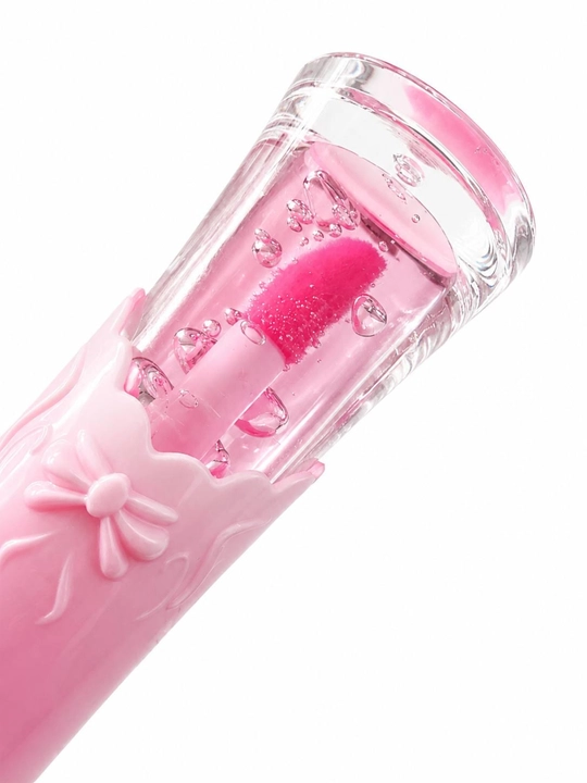 Блеск для губ, двусторонний lip gloss, прозрачный, увлажняющий, с глянцевым эффектом