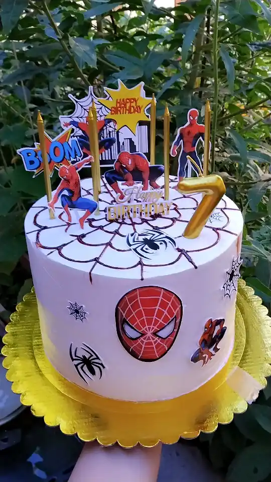 Tort uchun topper to‘plami Spider-Man, O‘rgimchak odam bayram bezagi