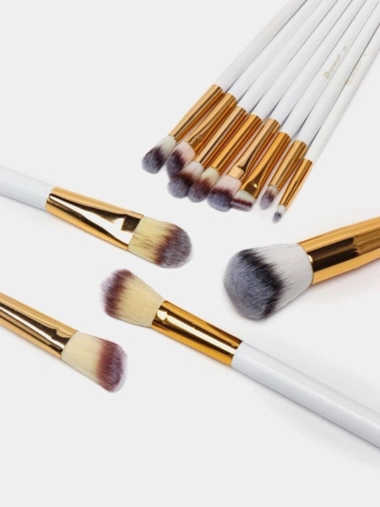Набор кистей для макияжа 12 шт с подставкой, профессиональные makeup brushes