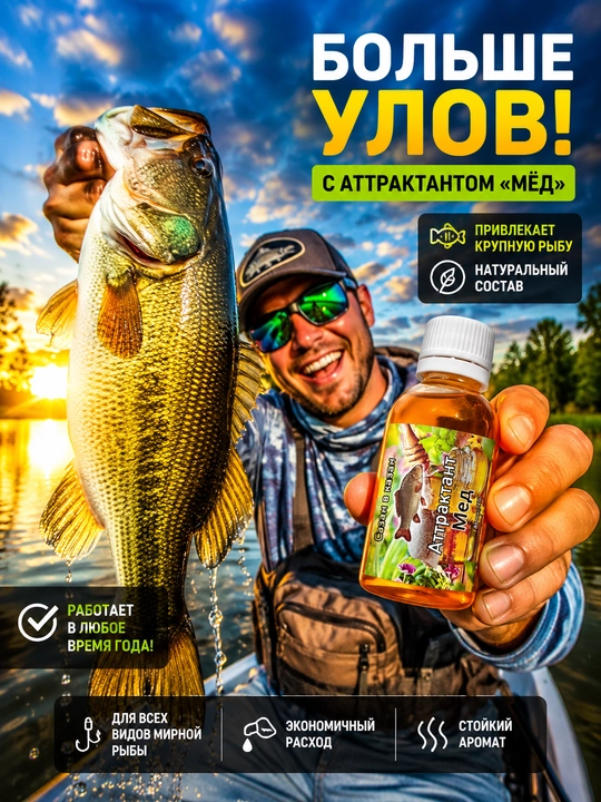 Спрей рыболовный для насадок с разными вкусами