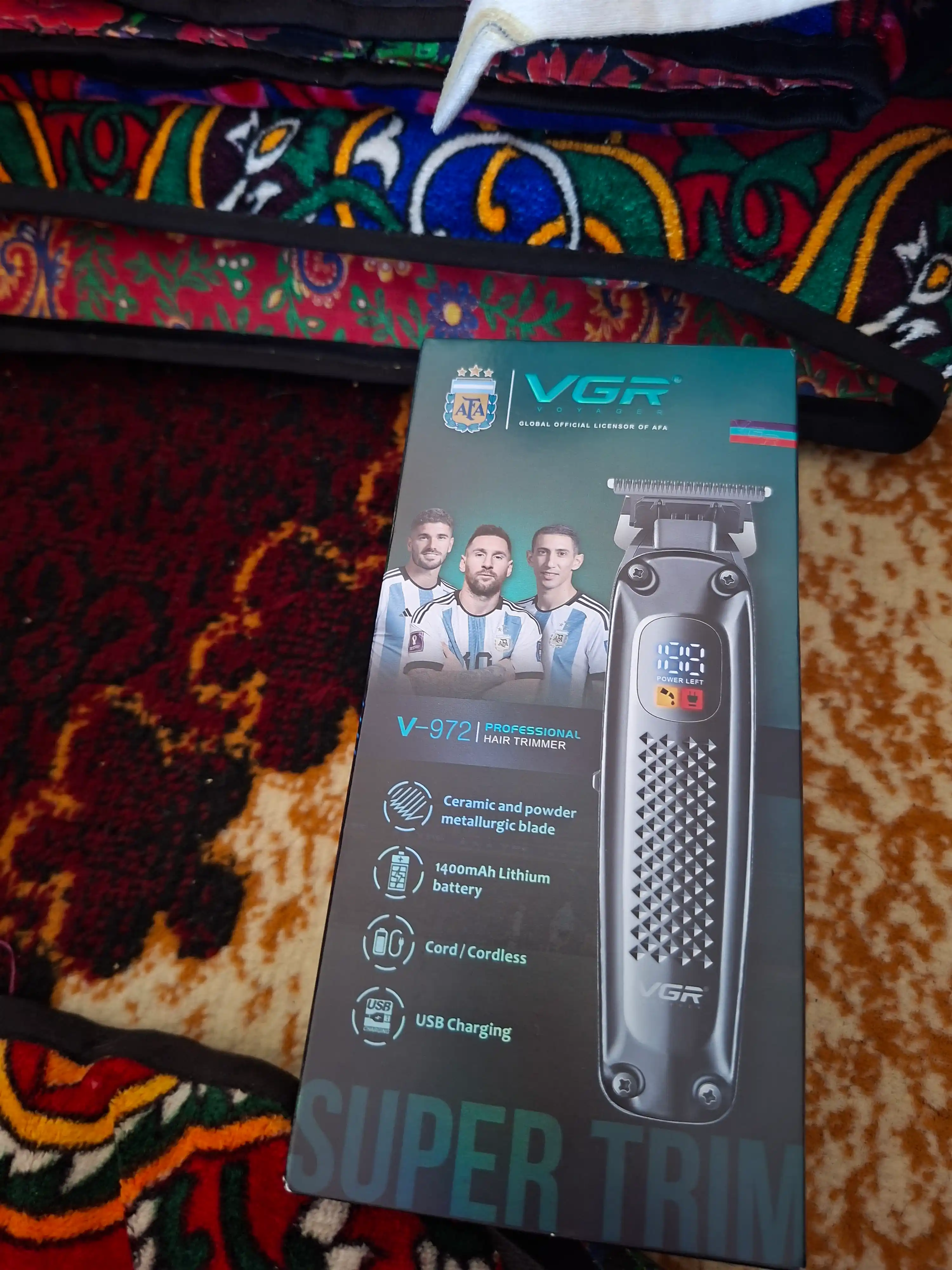 Trimmer soqol va mo'ylov olish mashinasi uchun elektr ustara, VGR