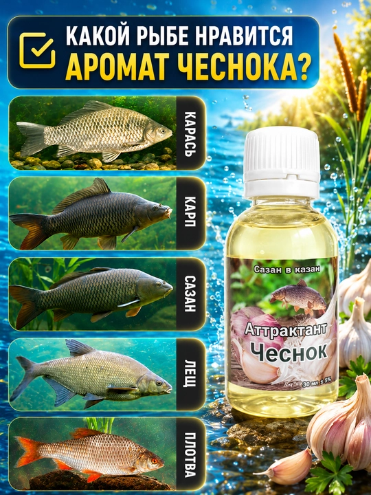 Спрей рыболовный для насадок с разными вкусами