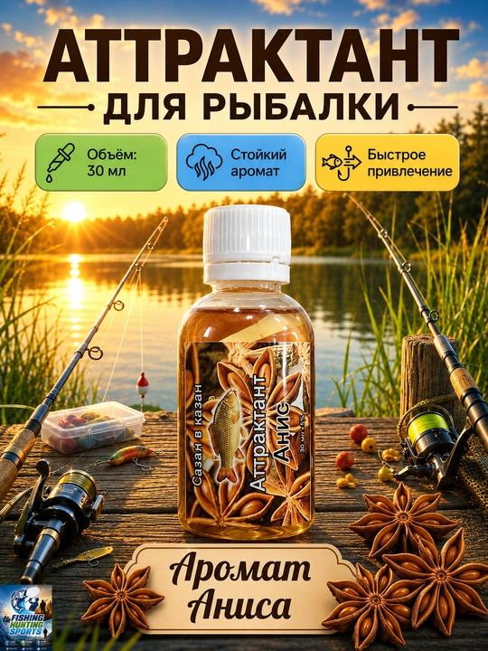 Спрей рыболовный для насадок с разными вкусами - 
