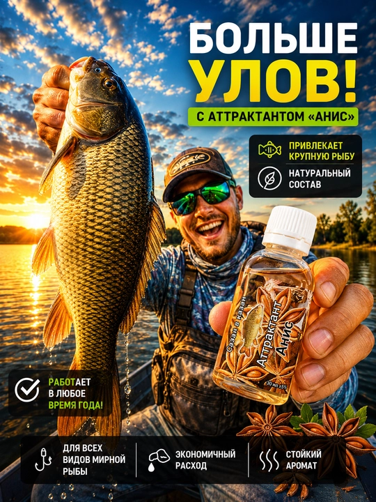 Спрей рыболовный для насадок с разными вкусами