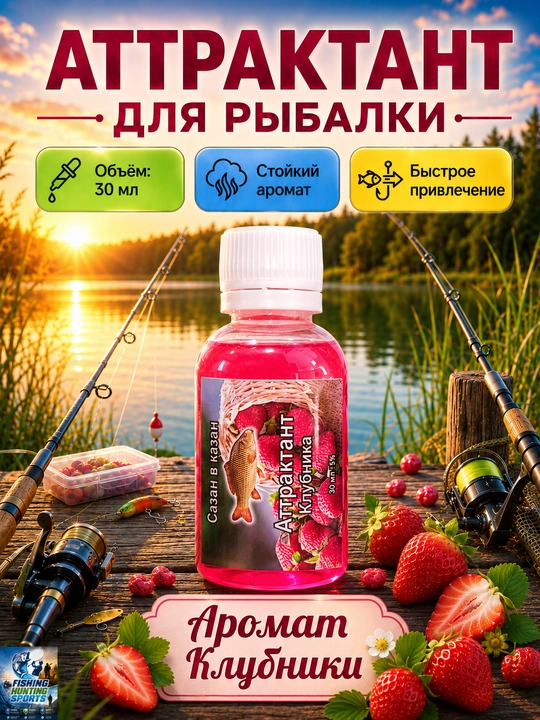Спрей рыболовный для насадок с разными вкусами - 