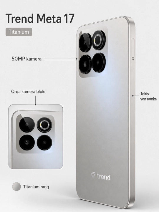 Смартфон Trend Meta 17 6/128GB, 6.67", 120Hz, Helio G81, Android, 2 SIM