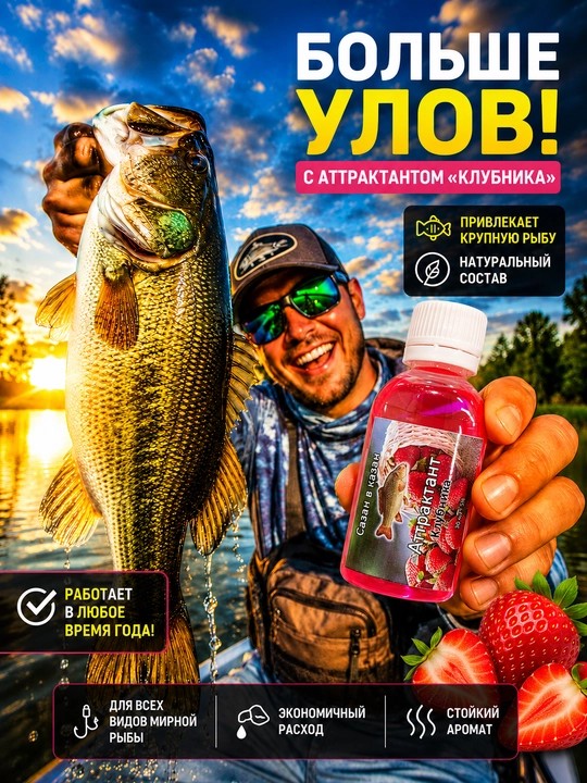 Спрей рыболовный для насадок с разными вкусами