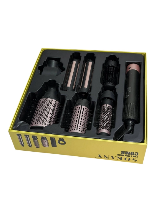 SOKANY 5in1 Fen-Stayler Soch Quritgich va Styling Seti SK-15030