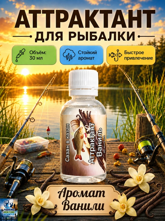 Спрей рыболовный для насадок с разными вкусами - 