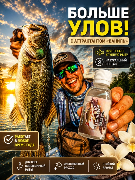 Спрей рыболовный для насадок с разными вкусами