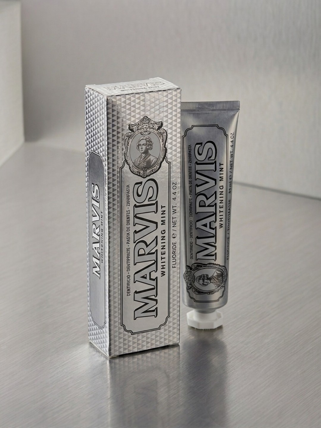 Marvis зубная паста, отбеливающая мята, против кариеса и зубного камня, 85 мл
