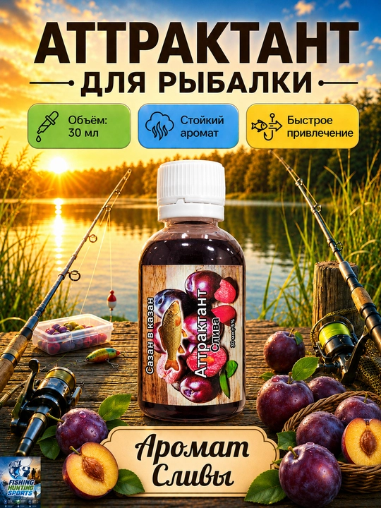 Спрей рыболовный для насадок с разными вкусами - 
