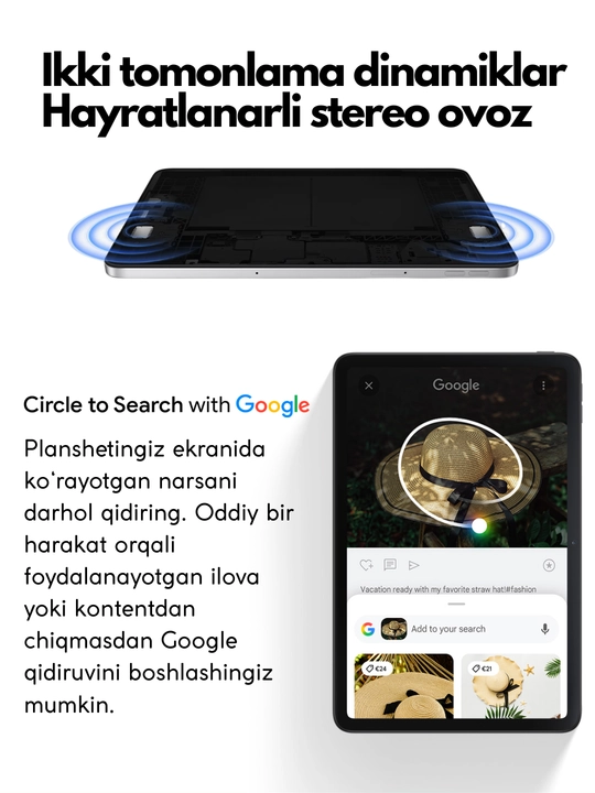 Planshet REDMI Pad 2,Bonus Steklo Chexol,9.7"Ekran,Snapdragon® 6s 4G Gen 2,2K,120Hz