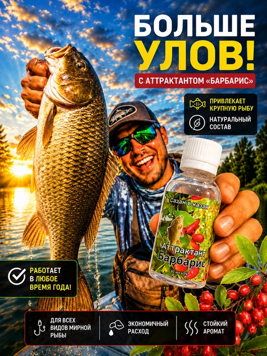 Спрей рыболовный для насадок с разными вкусами