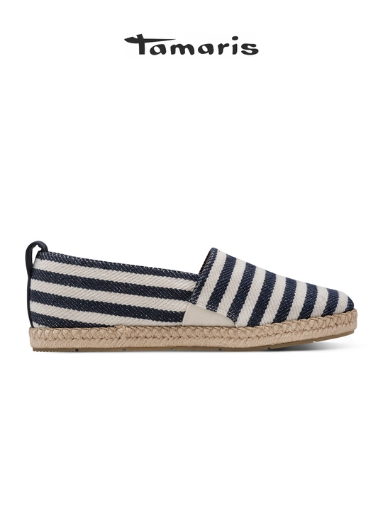 Tamaris ayollar mokasini: premium to'qimachilik, espadrilya, yumshoq patagi, art. 24624-46