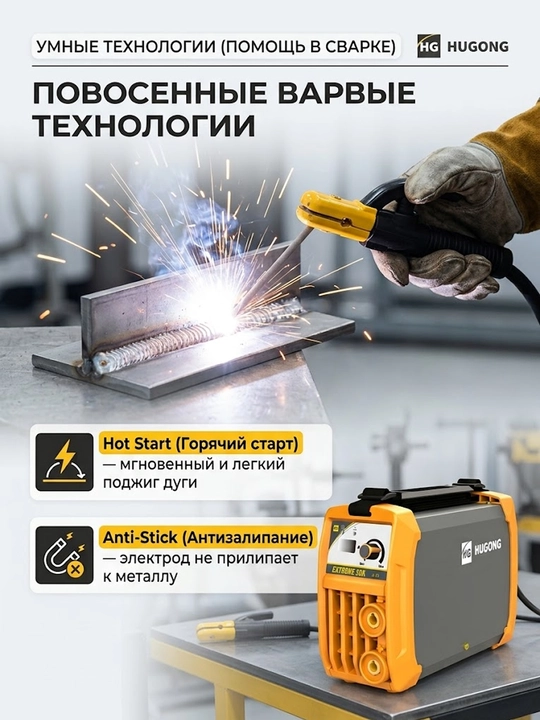 Сварочный аппарат инверторный HUGONG EXTREME 200III