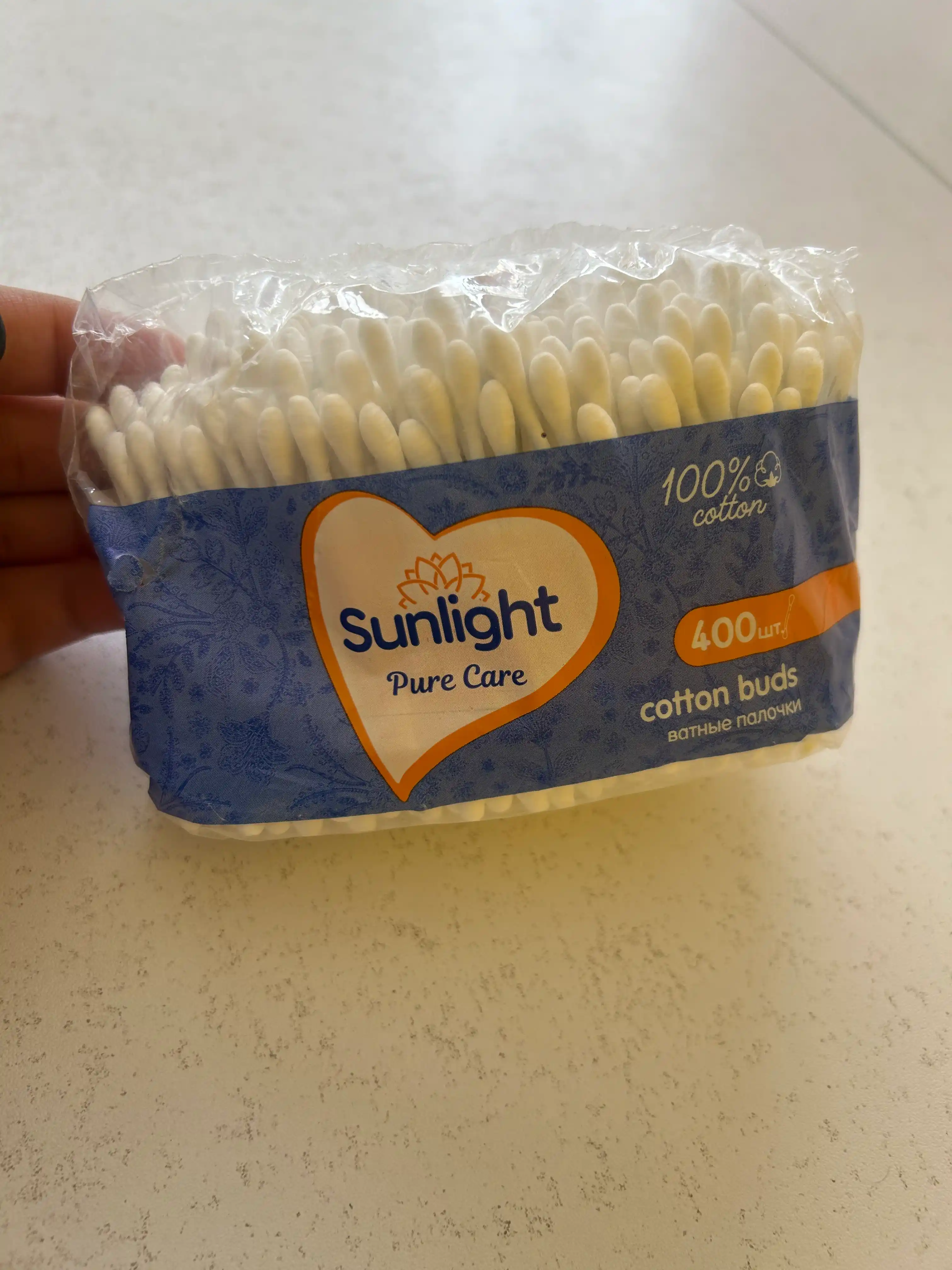 Ватные палочки Sunlight, 400 шт