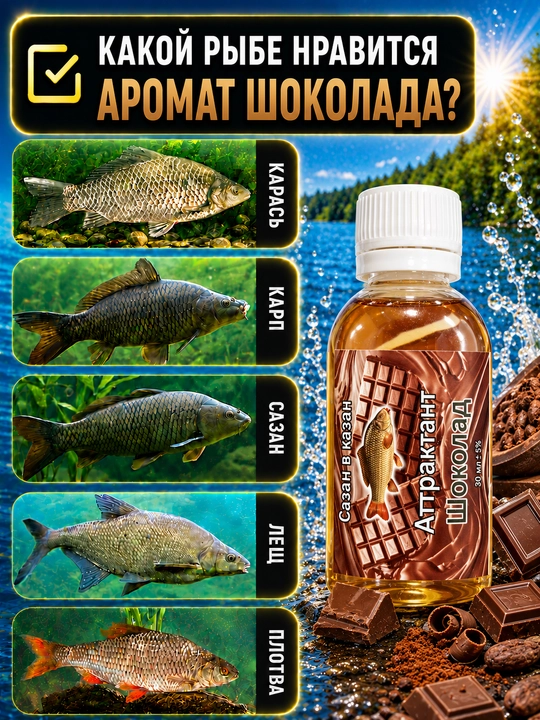 Nasadkalar uchun turli ta’mli baliq tutish spreyi