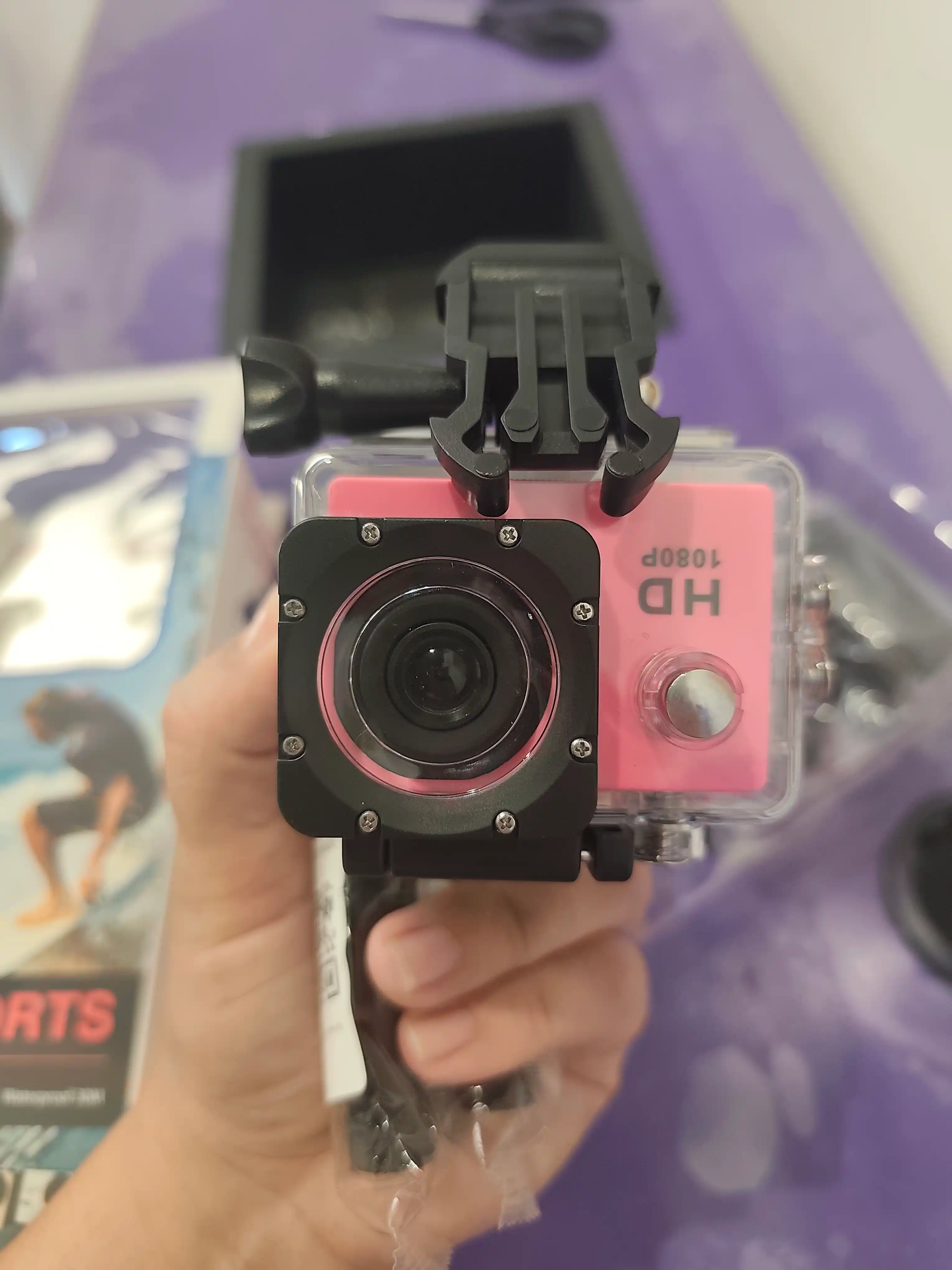 Ekshn kamera suv o‘tkazmaydigan, himoya g‘ilofi bilan Full HD 1080p 4K ekshn kamera