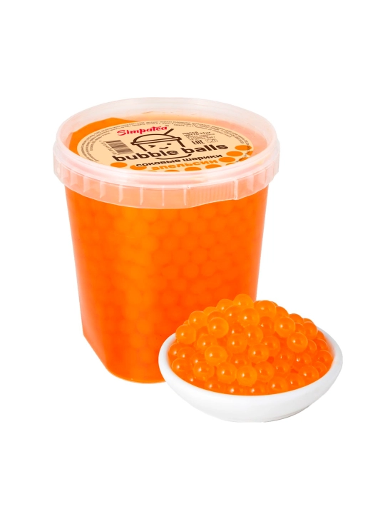 Simpatea Сироп со вкусом апельсина в оболочке «Bubble balls», 1100 г - 