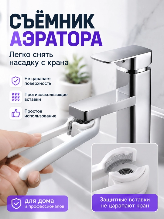 Насадка на кран с душем, для использования на раковине