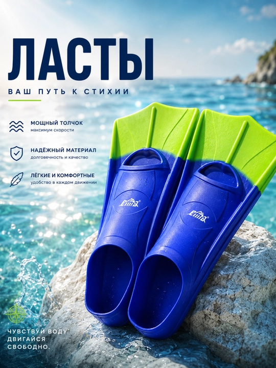 Suzish va snorkeling uchun lastalar 21dan 41gacha - 