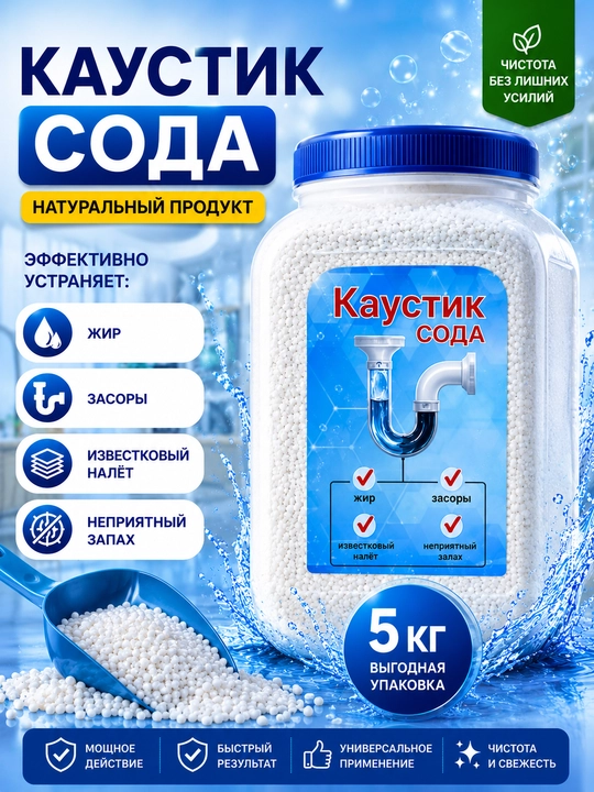 Каустическая сода крот - 