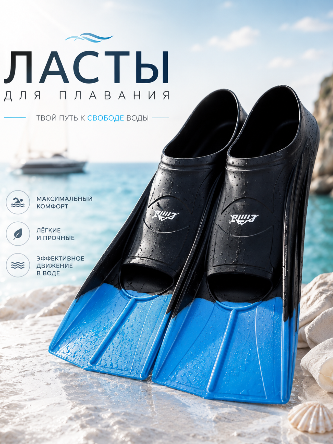Suzish va snorkeling uchun lastalar 21dan 41gacha - 