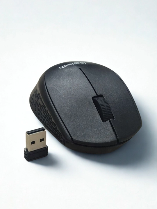 Logitech, Simsiz sichqoncha, kompyuter va noutbuk uchun, jim, ergonomik, qulay, jim klik