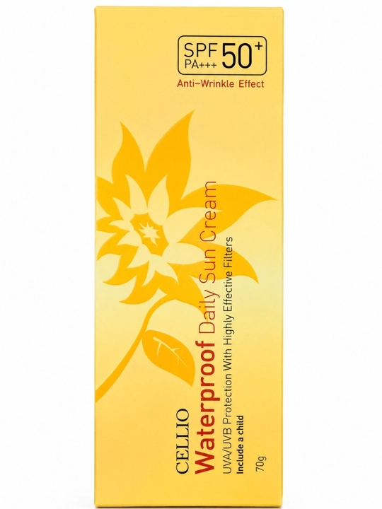 Солнцезащитный крем CELLIO Waterproof Daily Sun Cream SPF 50+ PA+++ (70 г) - 
