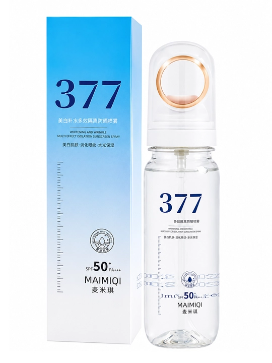 Maimiqi 377 Quyoshdan himoya qiluvchi spreyi yuz va tana uchun SPF 50+ - 