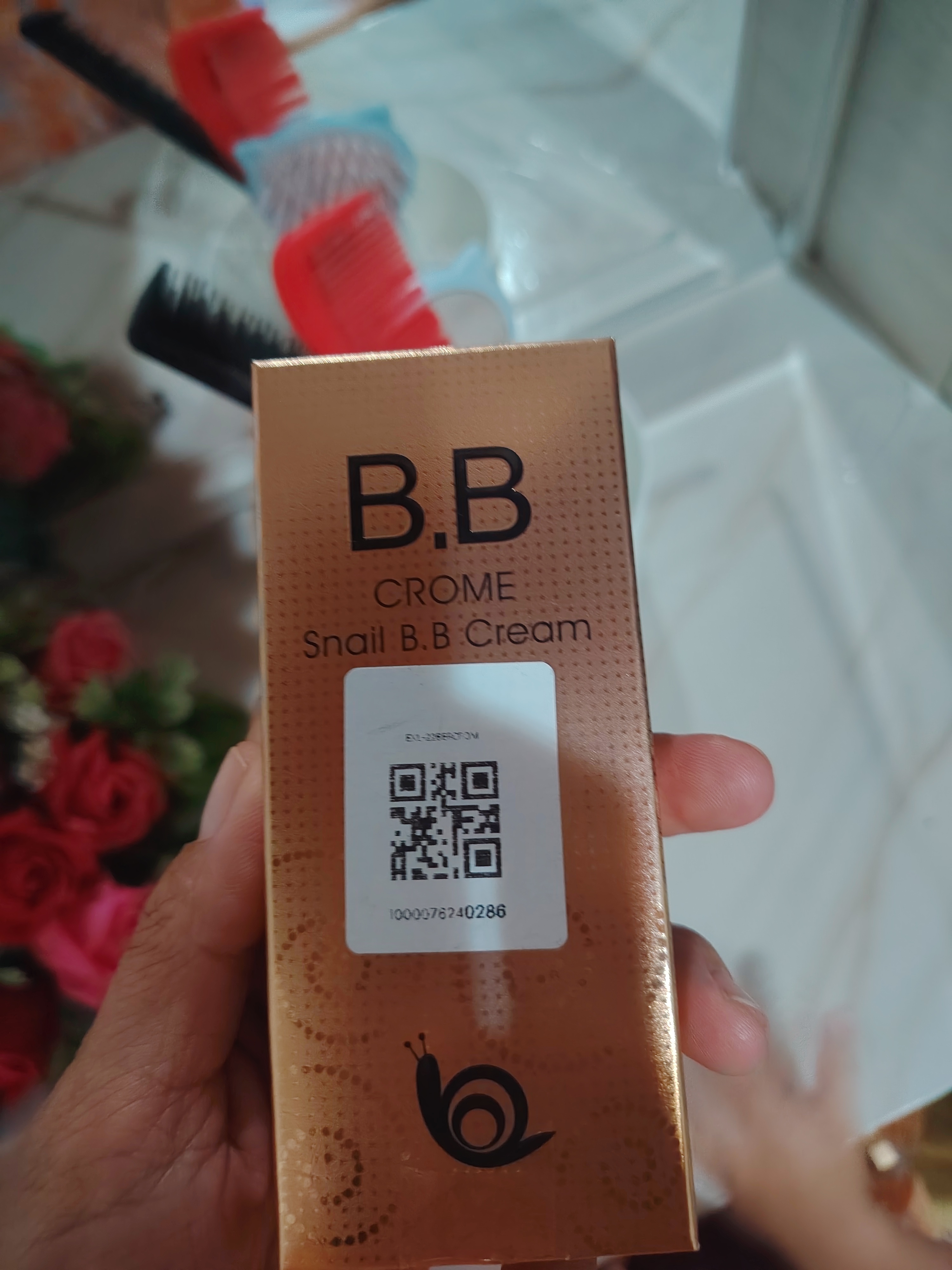 Тональный крем BB Crome Snail SPF 50+ многофункциональный, отбеливающий, 50 мл