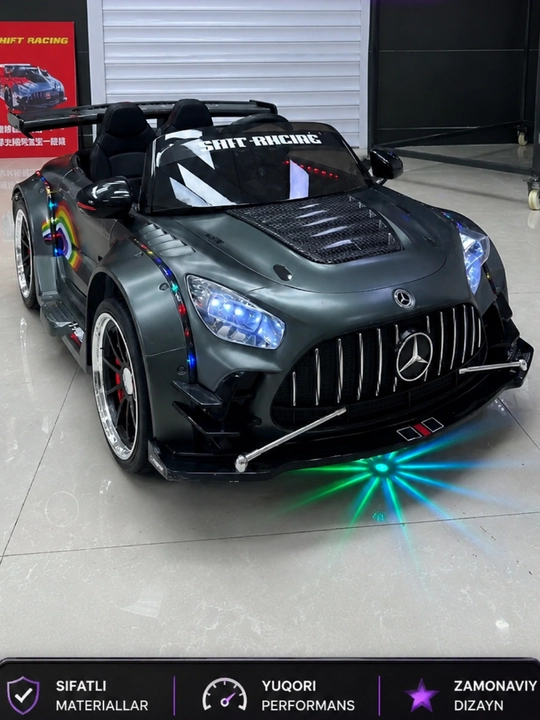 Детский электромобиль Mercedes-Benz GT, с дрифт функции, от 1 до 9 лет