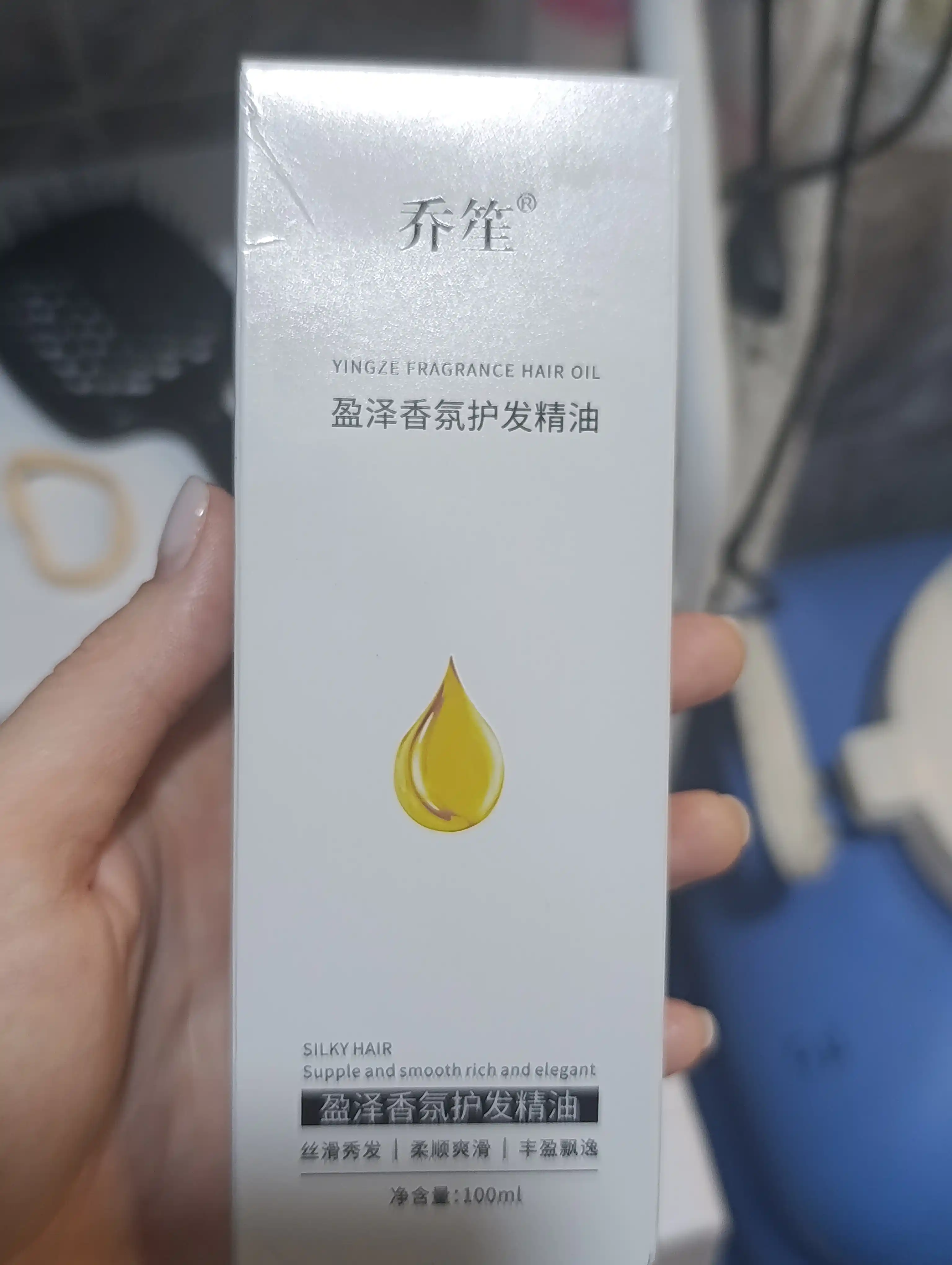 Yingze parfyumli soch yog‘i, sochni tiklovchi va jilolovchi, 100ml