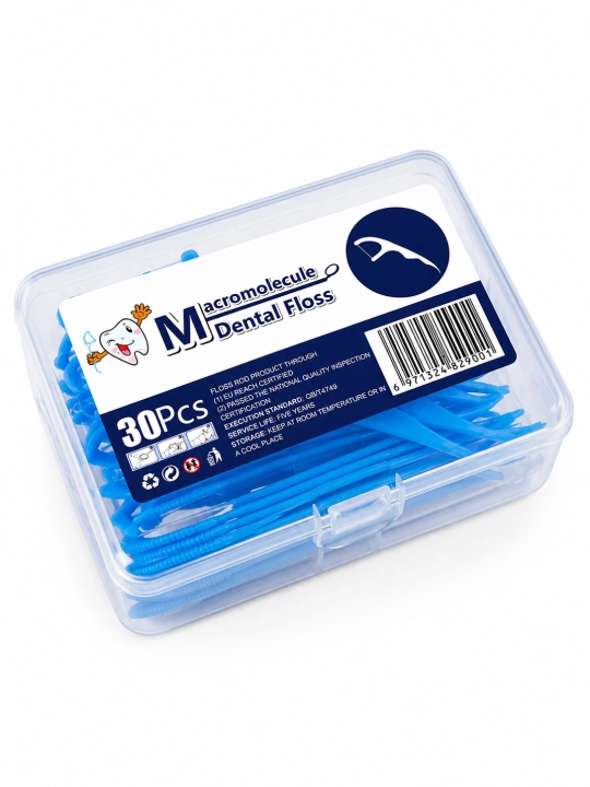 Flosser tish ipi, og‘iz bo‘shlig‘ining gigiyenasi uchun tish tozalagich, 30-60 dona