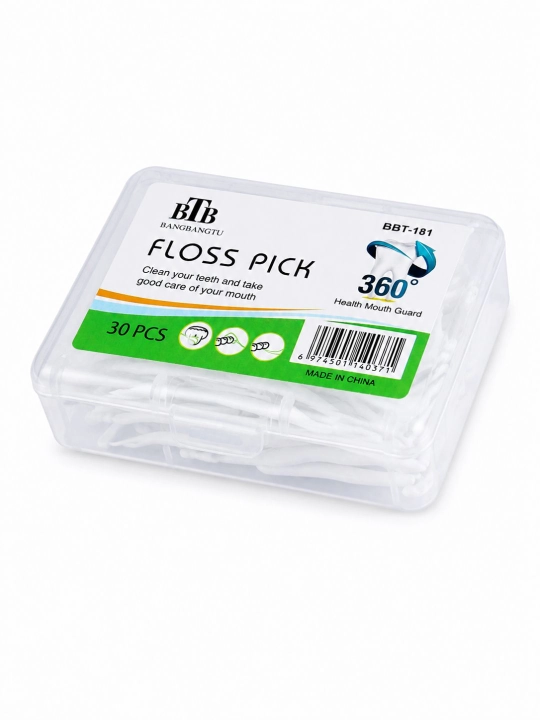 Flosser tish ipi, og‘iz bo‘shlig‘ining gigiyenasi uchun tish tozalagich, 30-60 dona