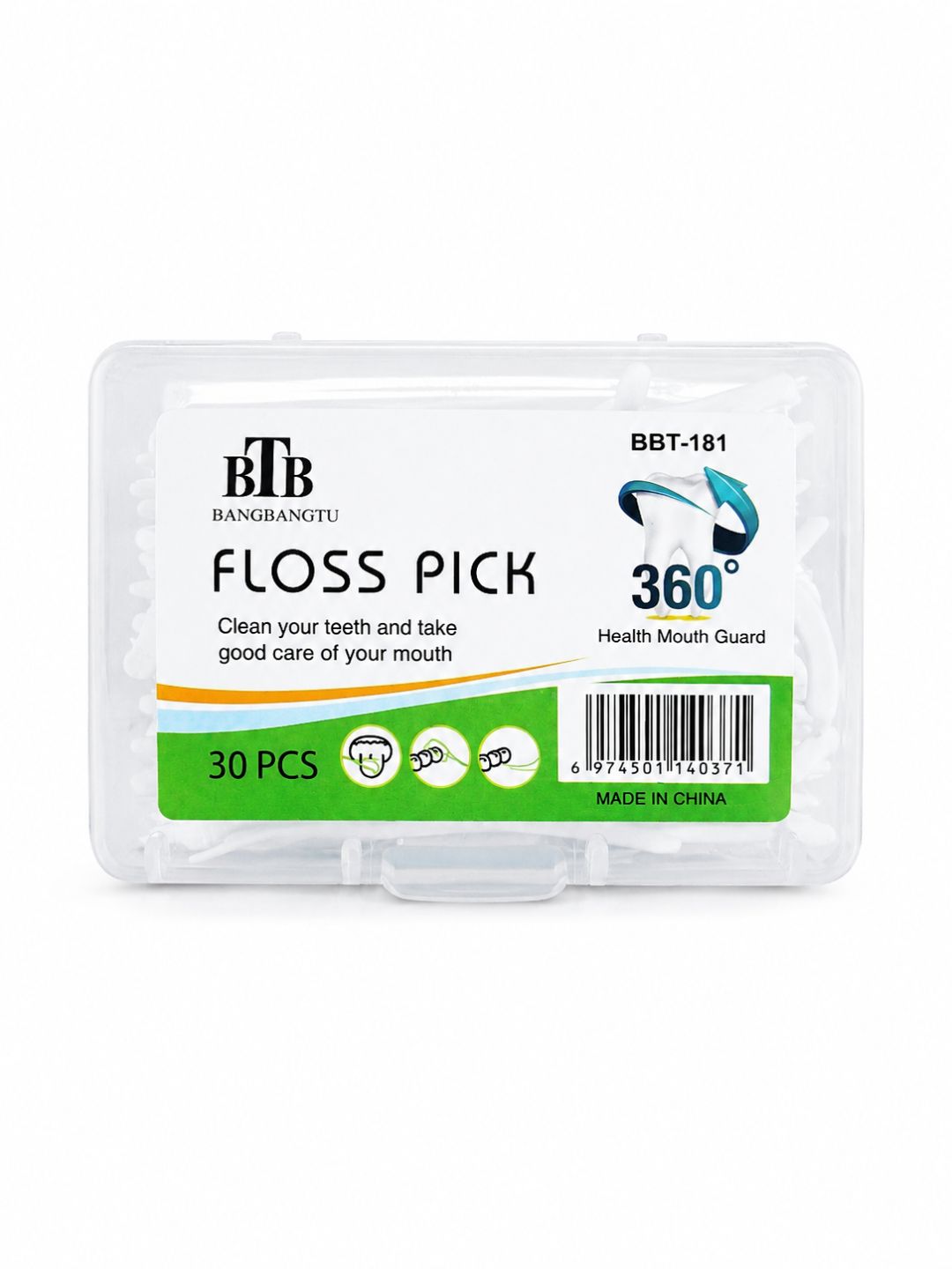 Flosser tish ipi, og‘iz bo‘shlig‘ining gigiyenasi uchun tish tozalagich, 30-60 dona