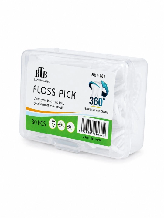 Flosser tish ipi, og‘iz bo‘shlig‘ining gigiyenasi uchun tish tozalagich, 30-60 dona