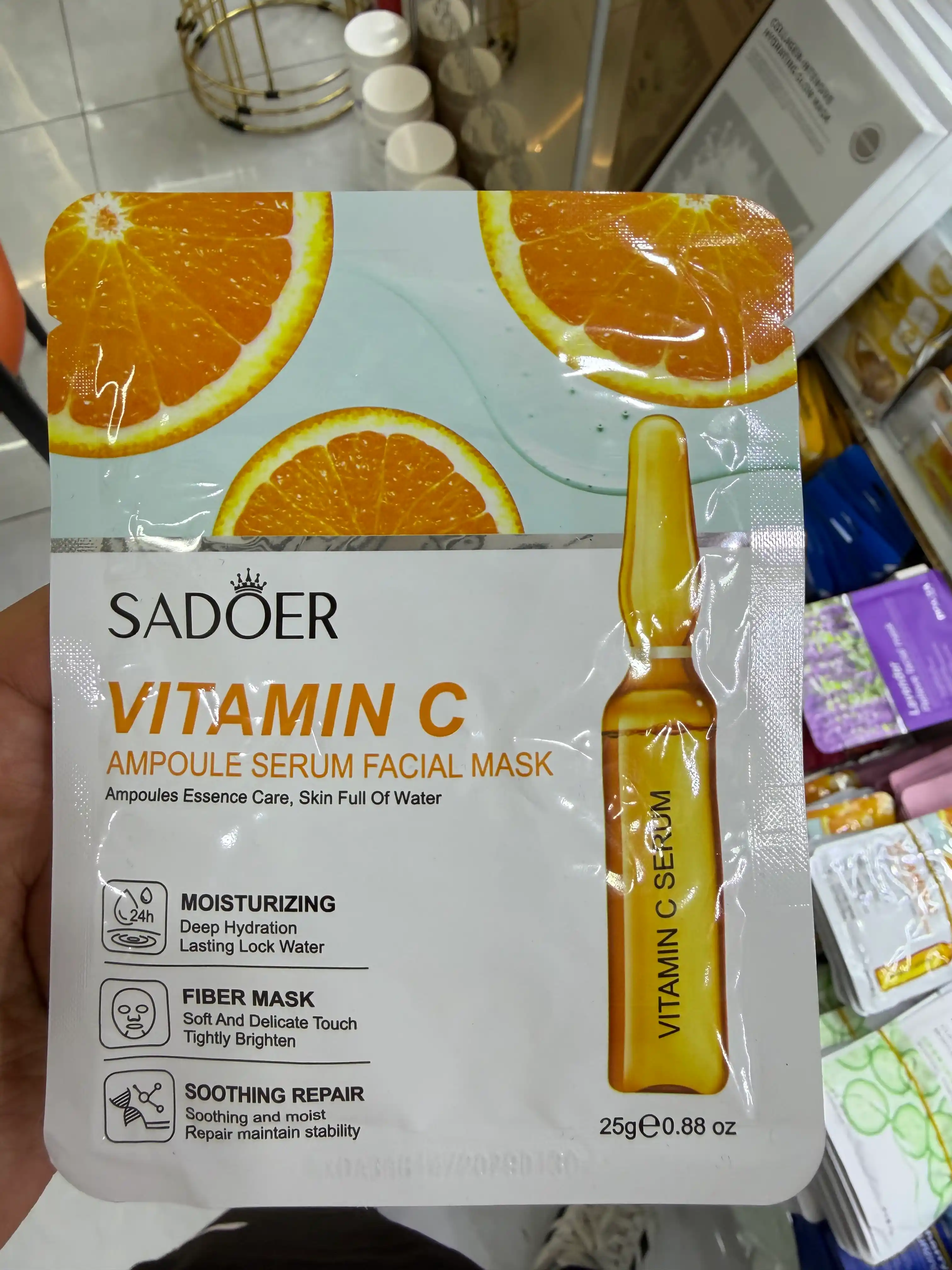 SADOER-тканевая маска для лица с муцином улитки и коллагеном, 25 г