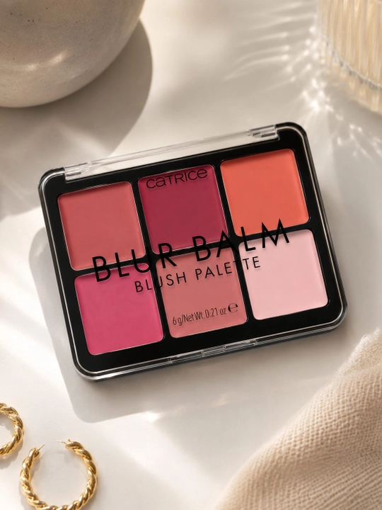 Палетка румян для лица BLUR BALM BLUSH PALETTE, 010 BLUSH BLINDNESS, 6 г