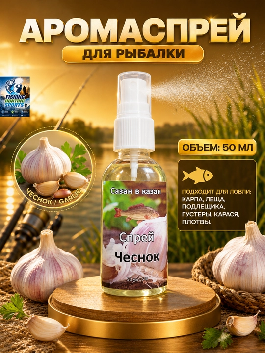 Спрей рыболовный для насадок с разными вкусами - 