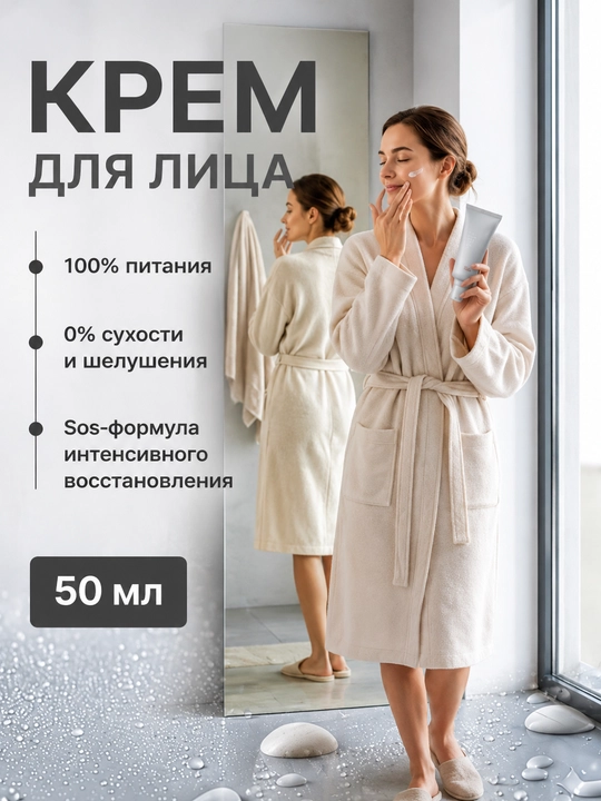 Восстанавливающий крем для лица Celimax Dual Barrier, формула SOS, против сухости, 50 мл