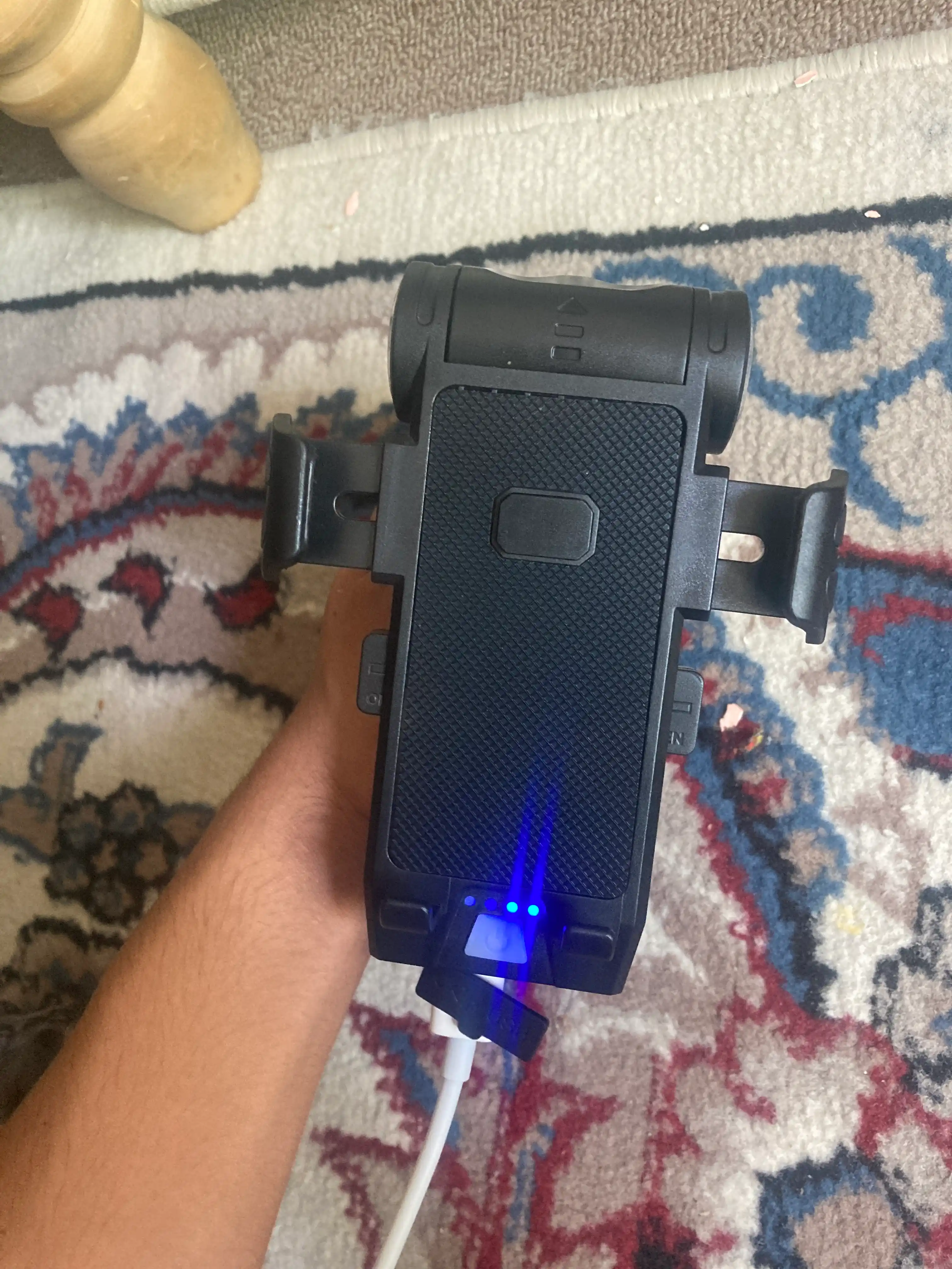 Yorqin LED chiroq + ultra baland ovozli velosiped signali, zaryadlovchi bilan
