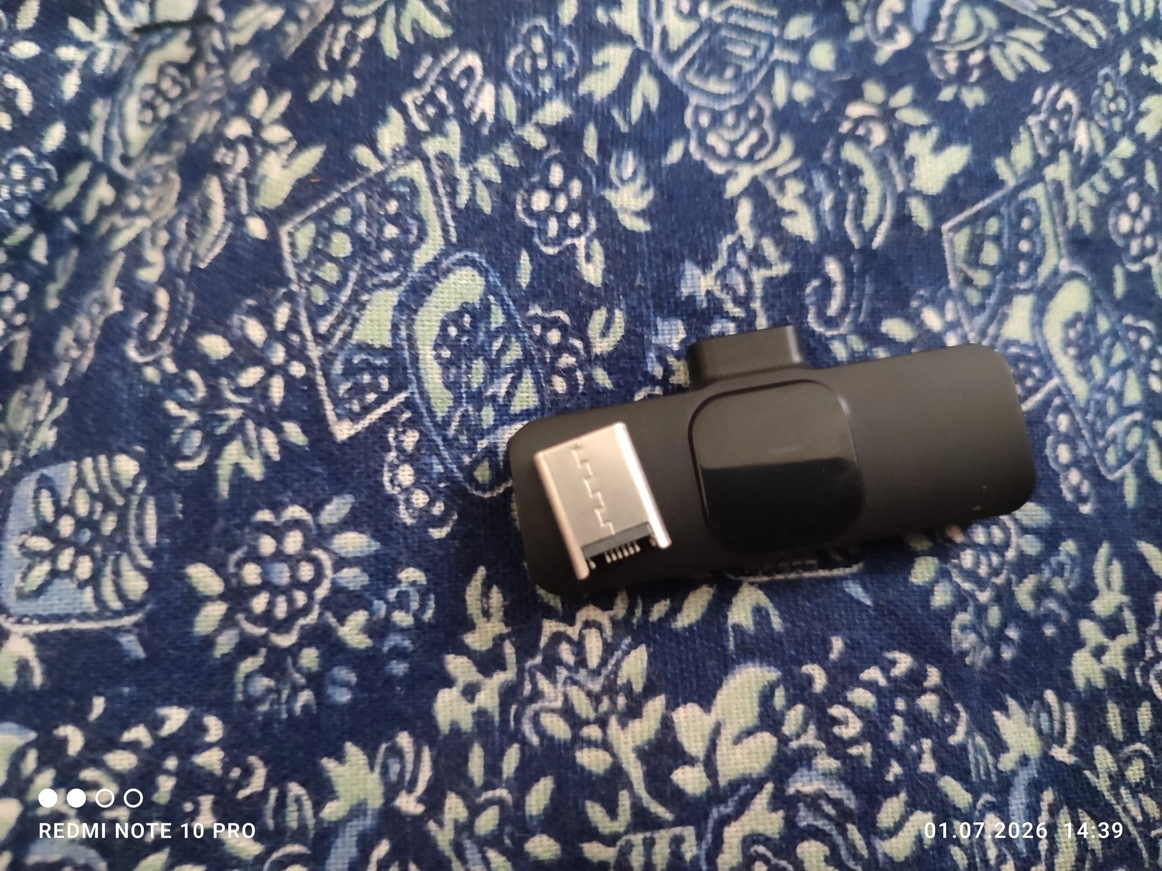 Type-C uchun simsiz petlichka mikrofon — 2 ta mikrofonli wireless mic