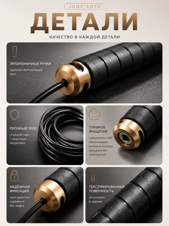 Professional fitnes arqoni (sakrash arqoni)
